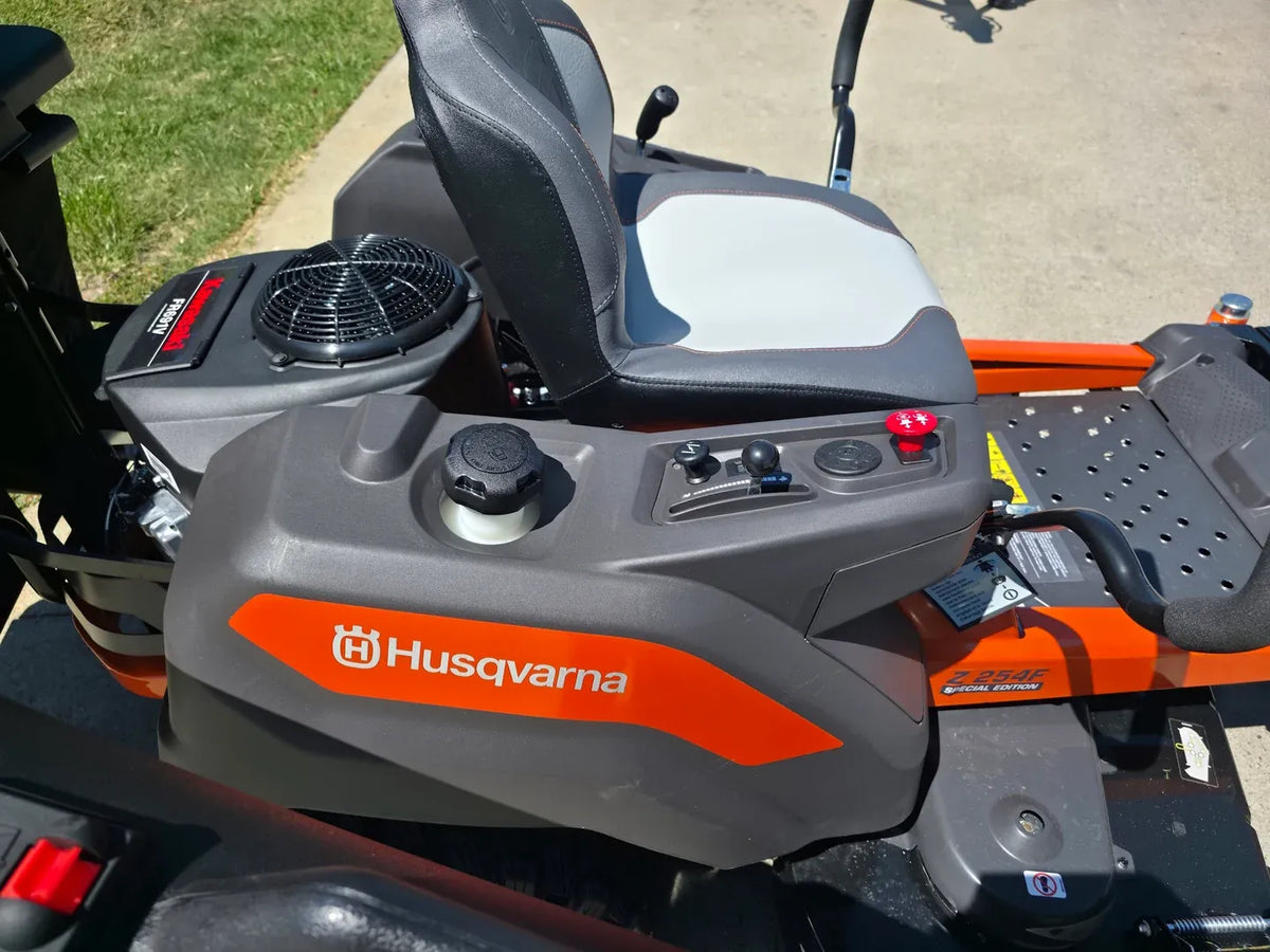 Husqvarna Z254F Special Edition Zero Turn Mower 23HP KAW with 591111401 Triple Bagger