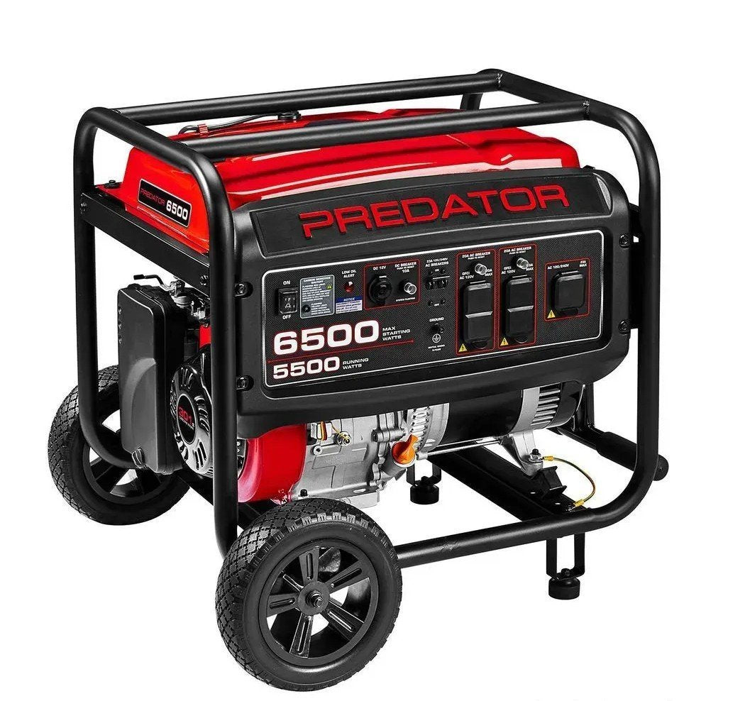 Predator 6500 Watt Gas-Powered Portable Generator With Co Secure Technology