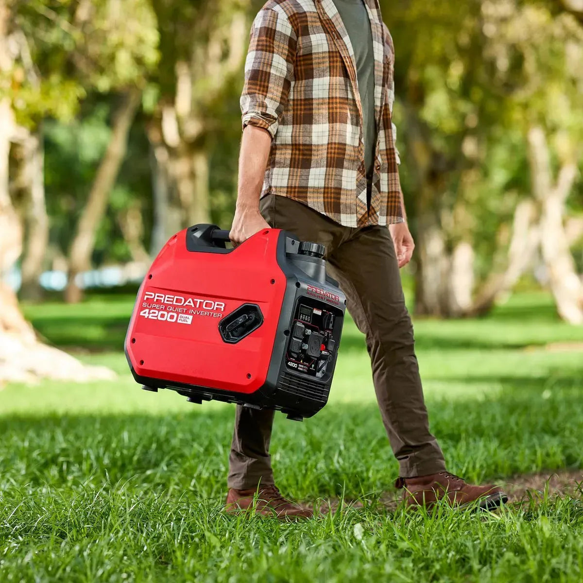 Predator 4200 Watt Dual-Fuel Super Quiet Inverter Generator With Co Secure Technology