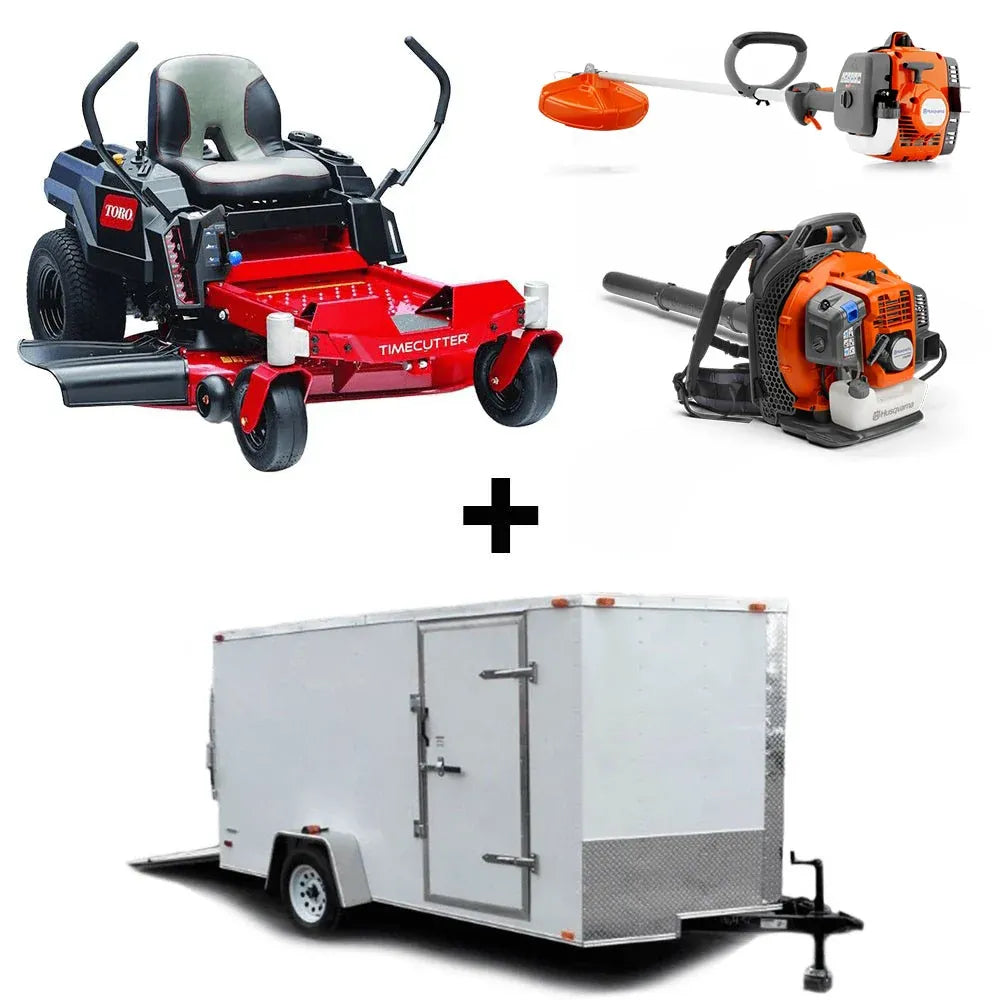 Toro 75748 42″ TimeCutter Zero Turn Mower Util Trailer Handheld Bundle