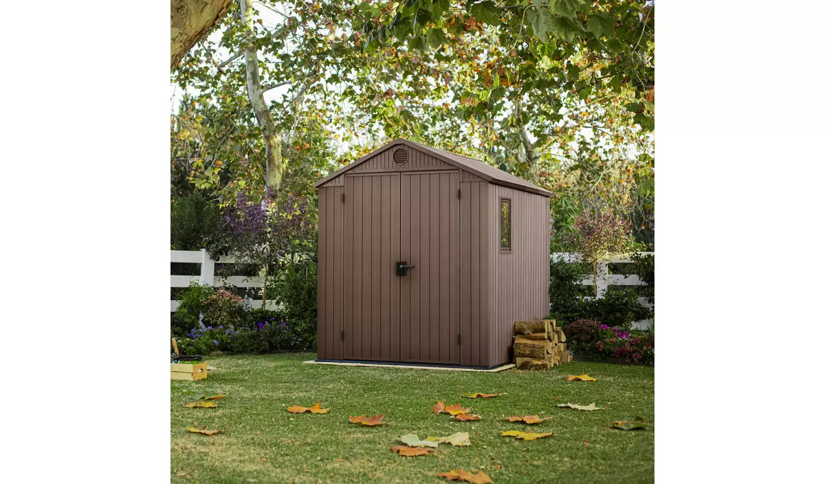 Keter Darwin 6 ft. W x 6 ft. D Apex Outdoor Garden Shed