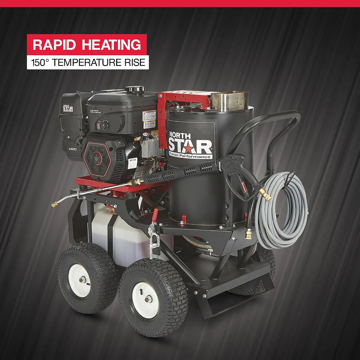 NorthStar 3000 PSI 4.0 GPM Gas Wet Steam & Hot Water Pressure Washer — Honda Engine
