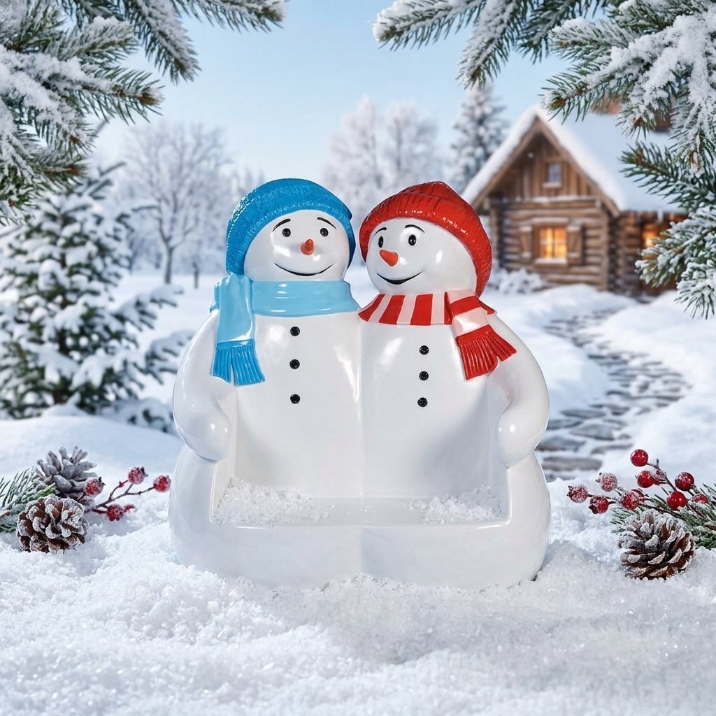 1.7m Christmas Snowmen Display Prop