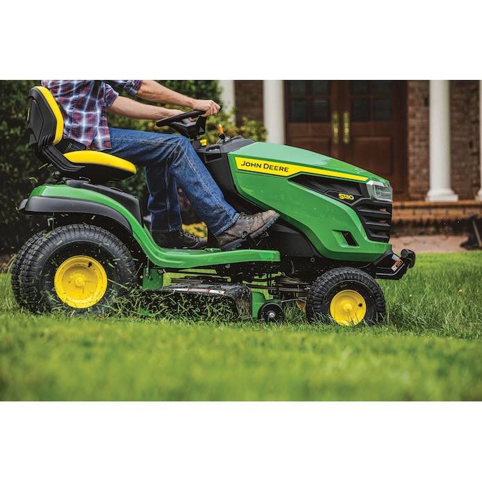 John Deere S130 Riding Lawn Mower - 42-in 22-HP V-Twin Mower for Large Lawns