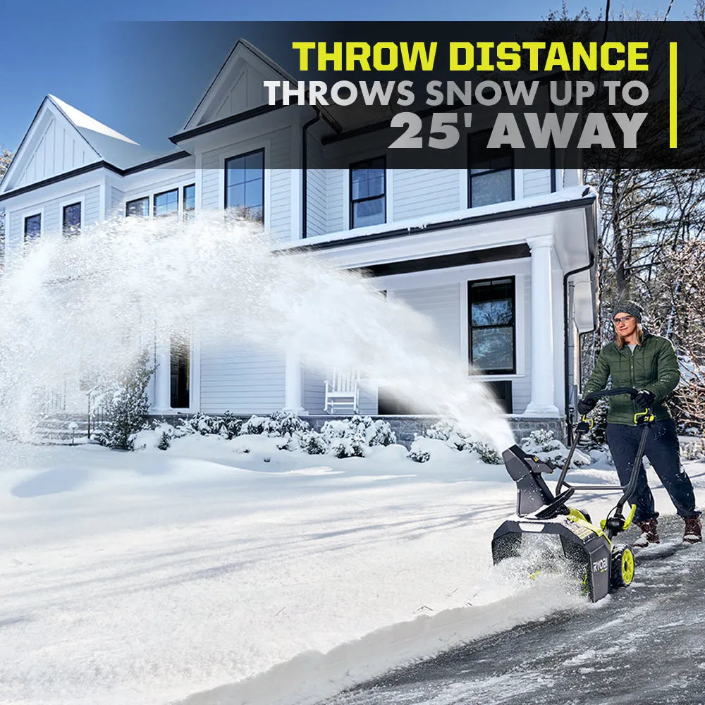 40V HP Brushless 18″ Single-Stage Auger-Propelled Snow Blower Kit