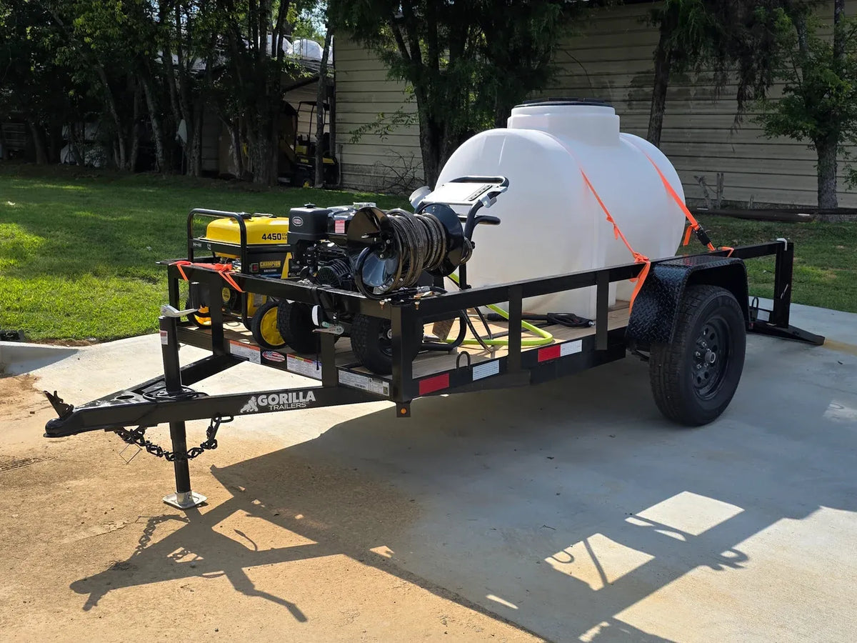 Simpson Pressure Washer 4200 PSI 11.7hp Honda Utility Trailer Package Deal