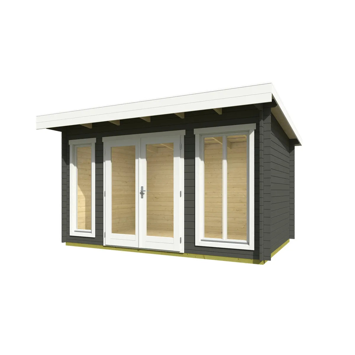 Technoflex Chic-Shed Whistler 14 ft. W x 10.5 ft. D x 7.8 ft. H Solid Wood Shed with 1-Double Door cab3421402