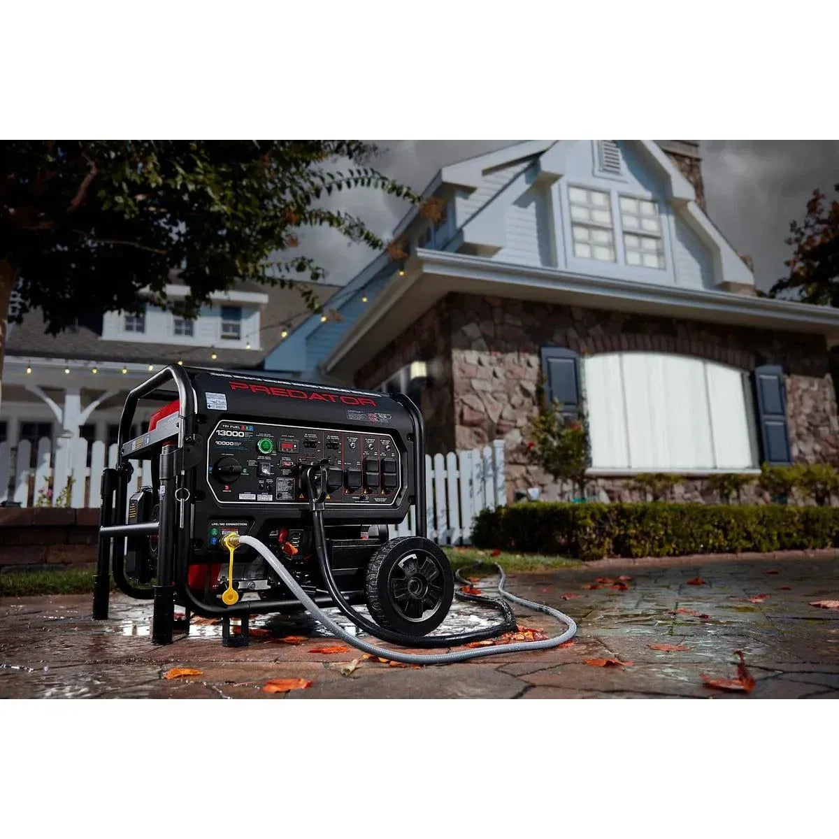 Predator 13,000 Watt Tri-Fuel Portable Generator With Remote Start And Co Secure Technology