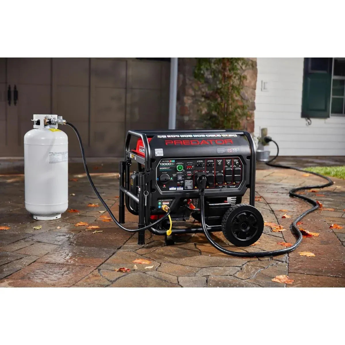 Predator 13,000 Watt Tri-Fuel Portable Generator With Remote Start And Co Secure Technology