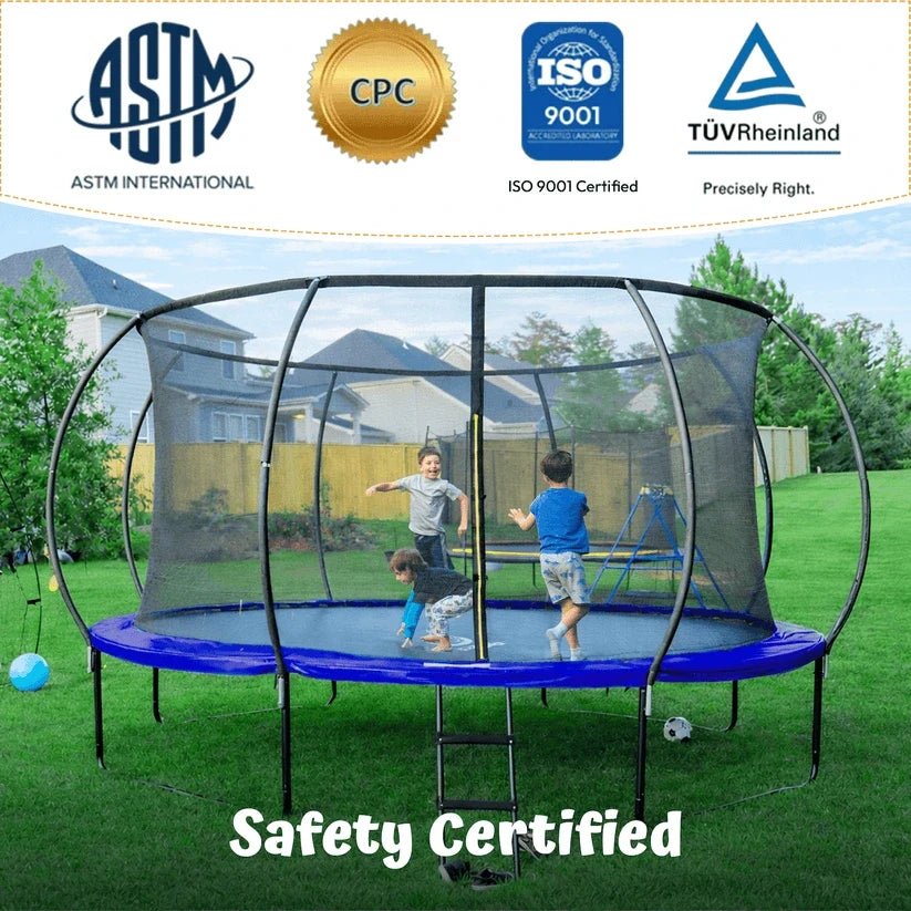 Jumpzylla Premium Trampoline with Extra Protection | ASTM Safety Certified