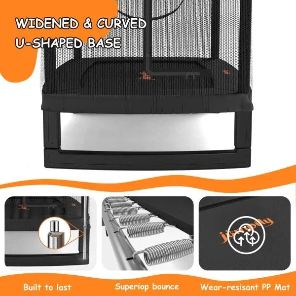 JumpFly 6FT Toddler Trampoline for Kids with Swing