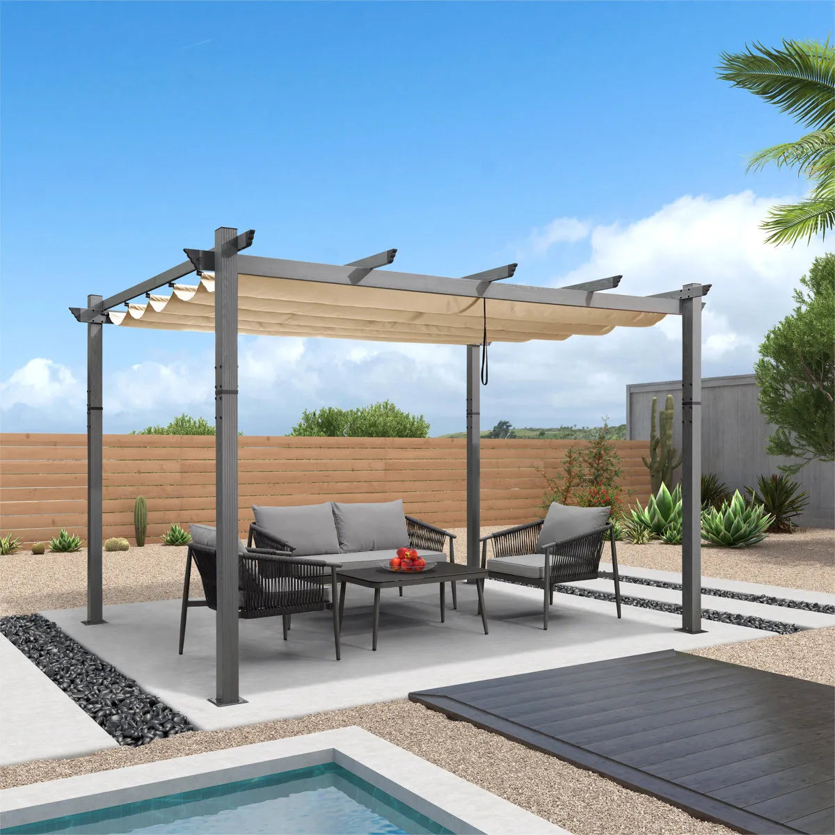 4m x 3m Aluminium Pergola