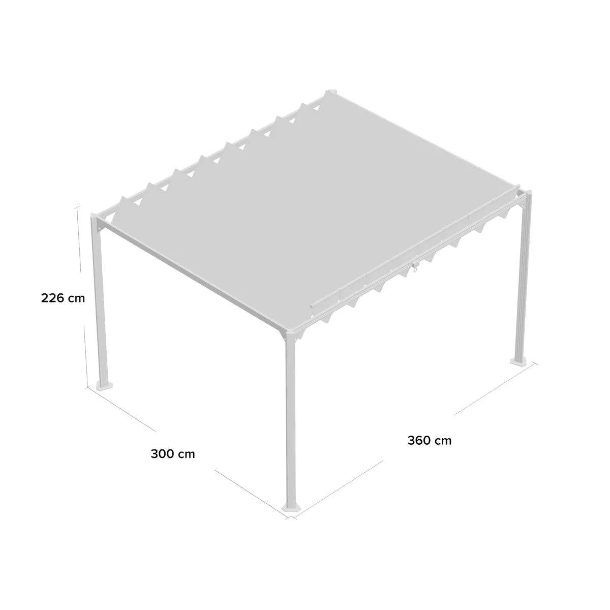 Delrick Pandora Leaf Gazebo 3 x 3.6m