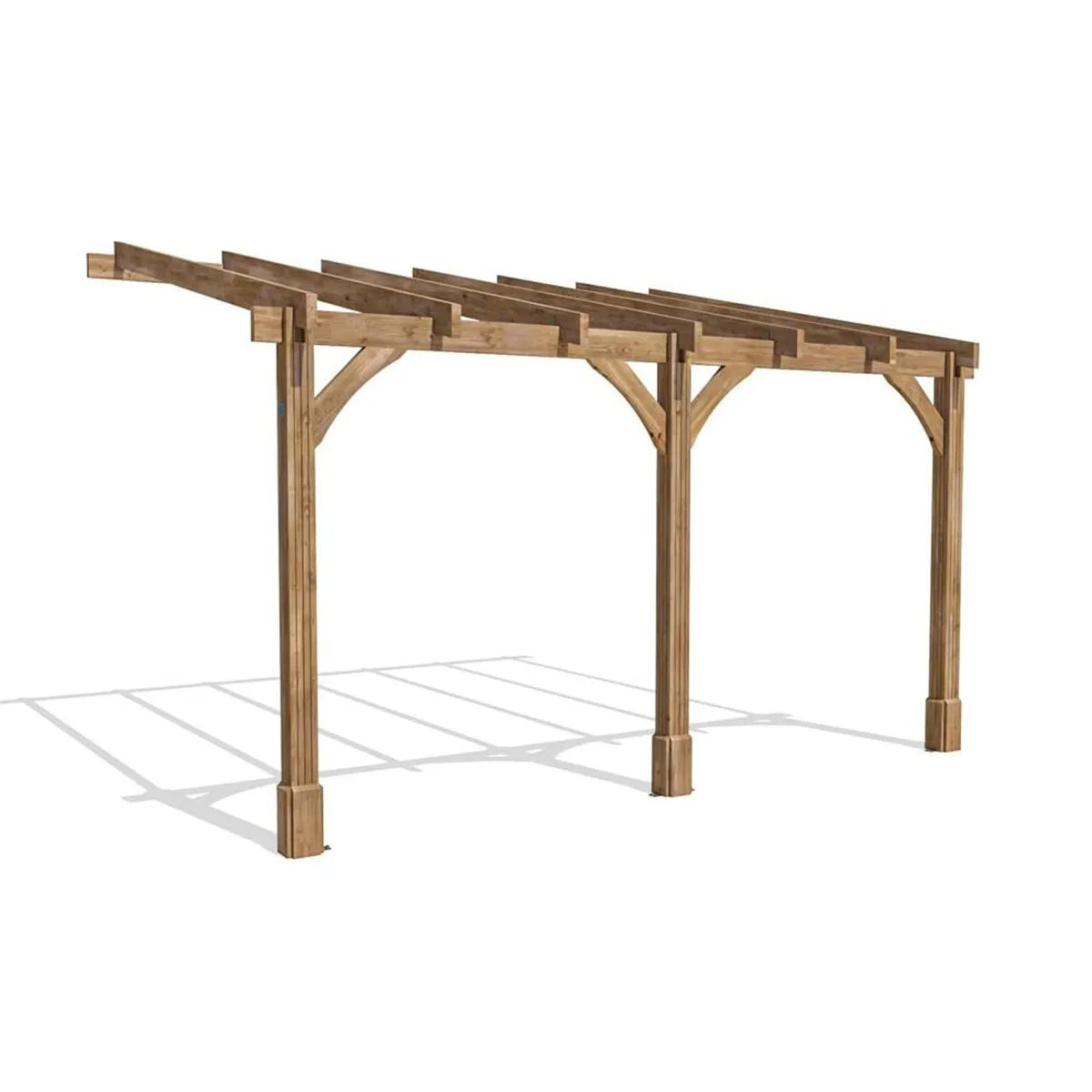 Dunster House Wooden Lean To Pergola Kit