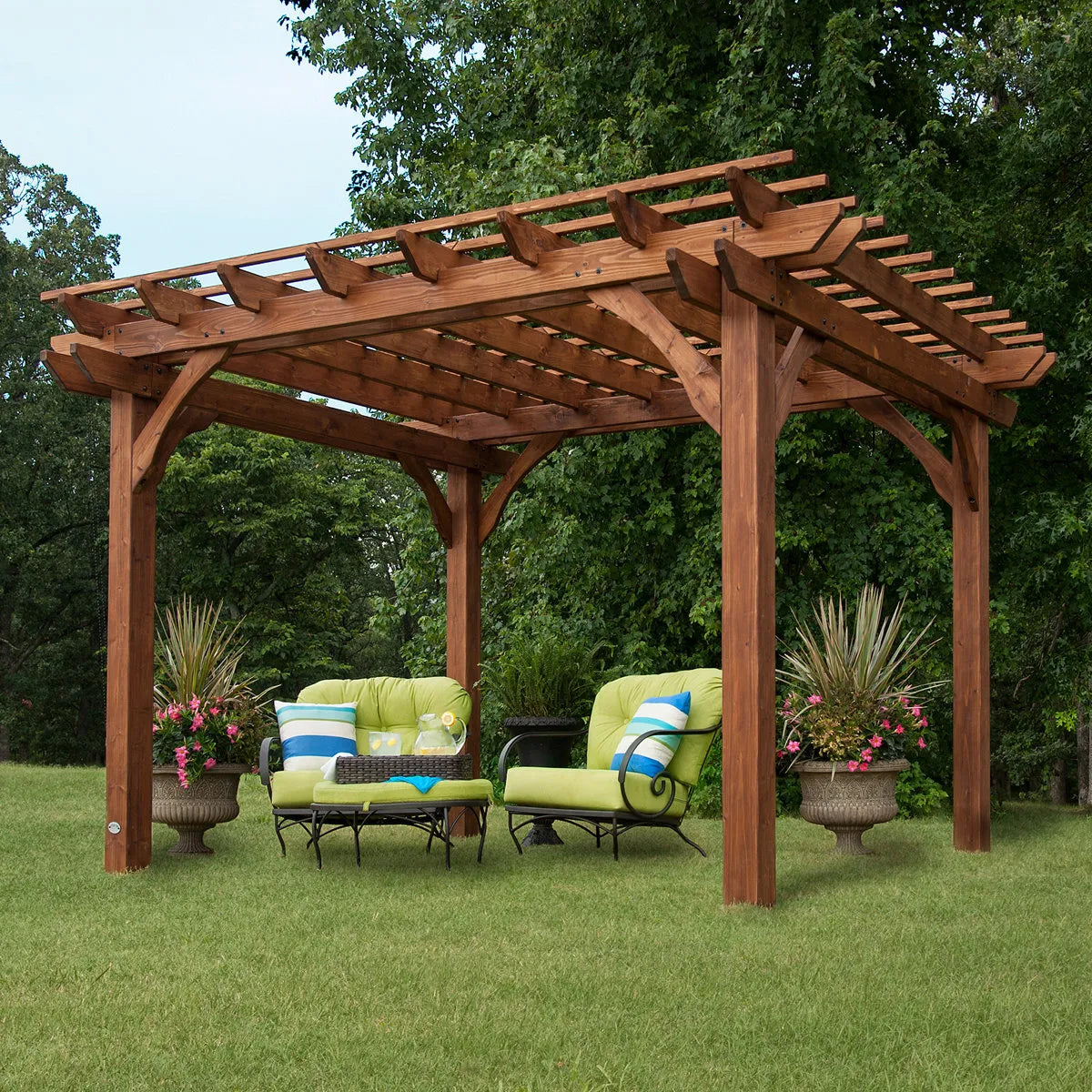 Backyard Discovery 100% Cedar Wood Garden Pergola
