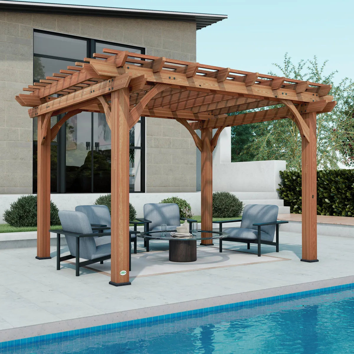 Backyard Discovery 100% Cedar Wood Garden Pergola