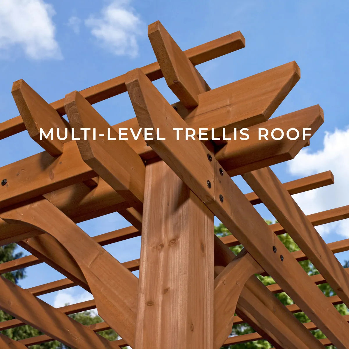 Backyard Discovery 100% Cedar Wood Garden Pergola