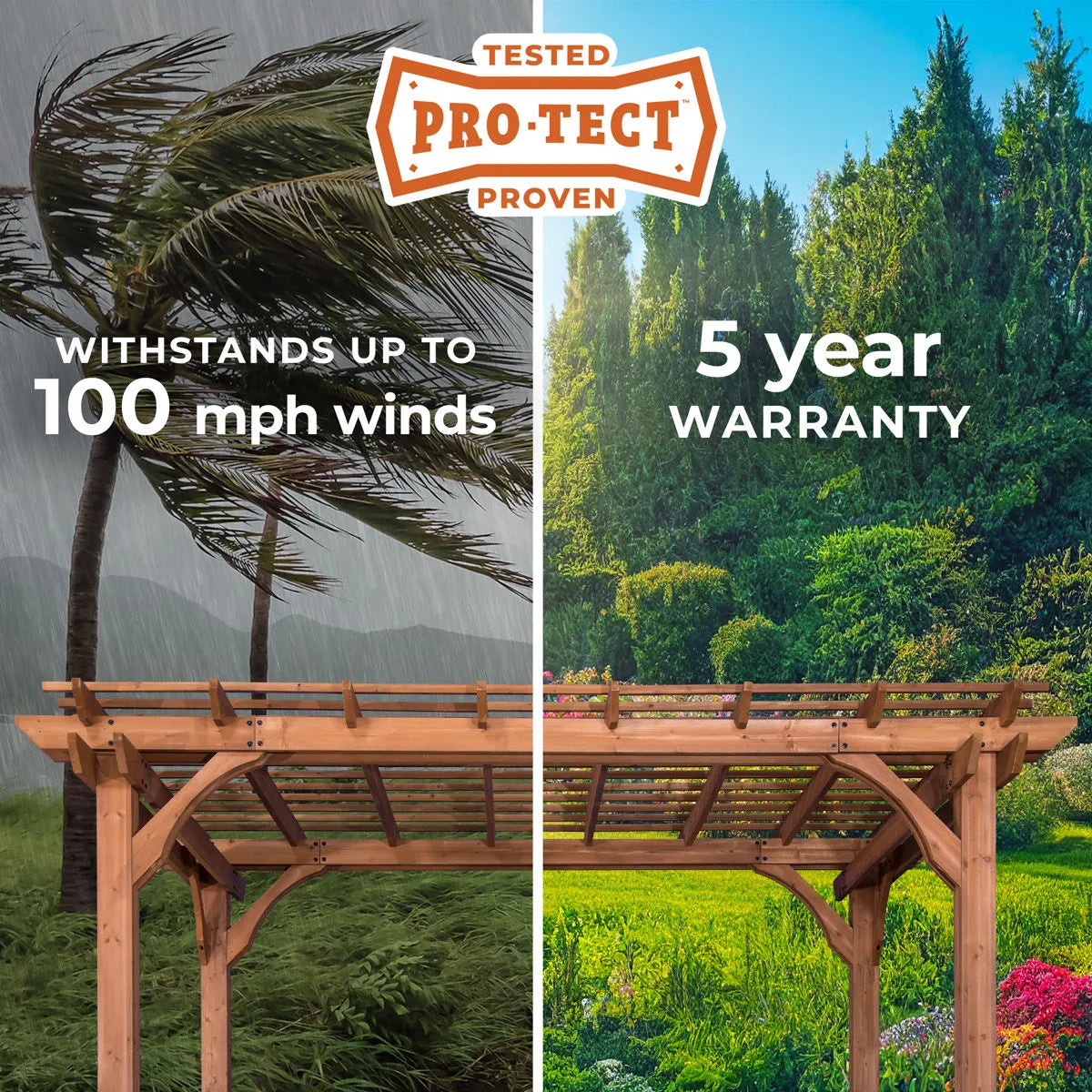 Backyard Discovery 100% Cedar Wood Garden Pergola