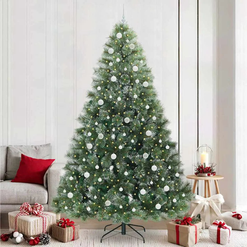 Artificial Christmas Tree with 300 LEDs Green PE, Size 7.87 ft
