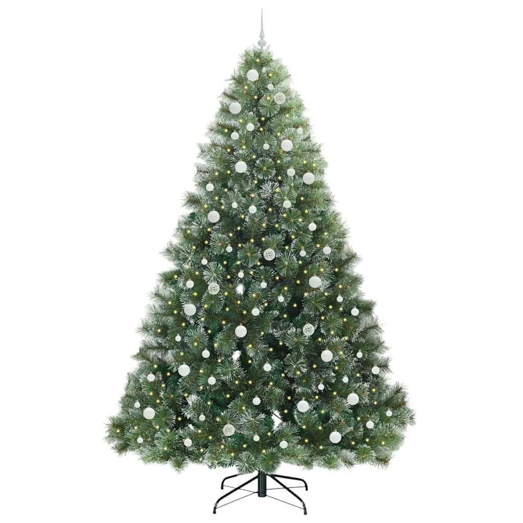 Artificial Christmas Tree with 300 LEDs Green PE, Size 7.87 ft