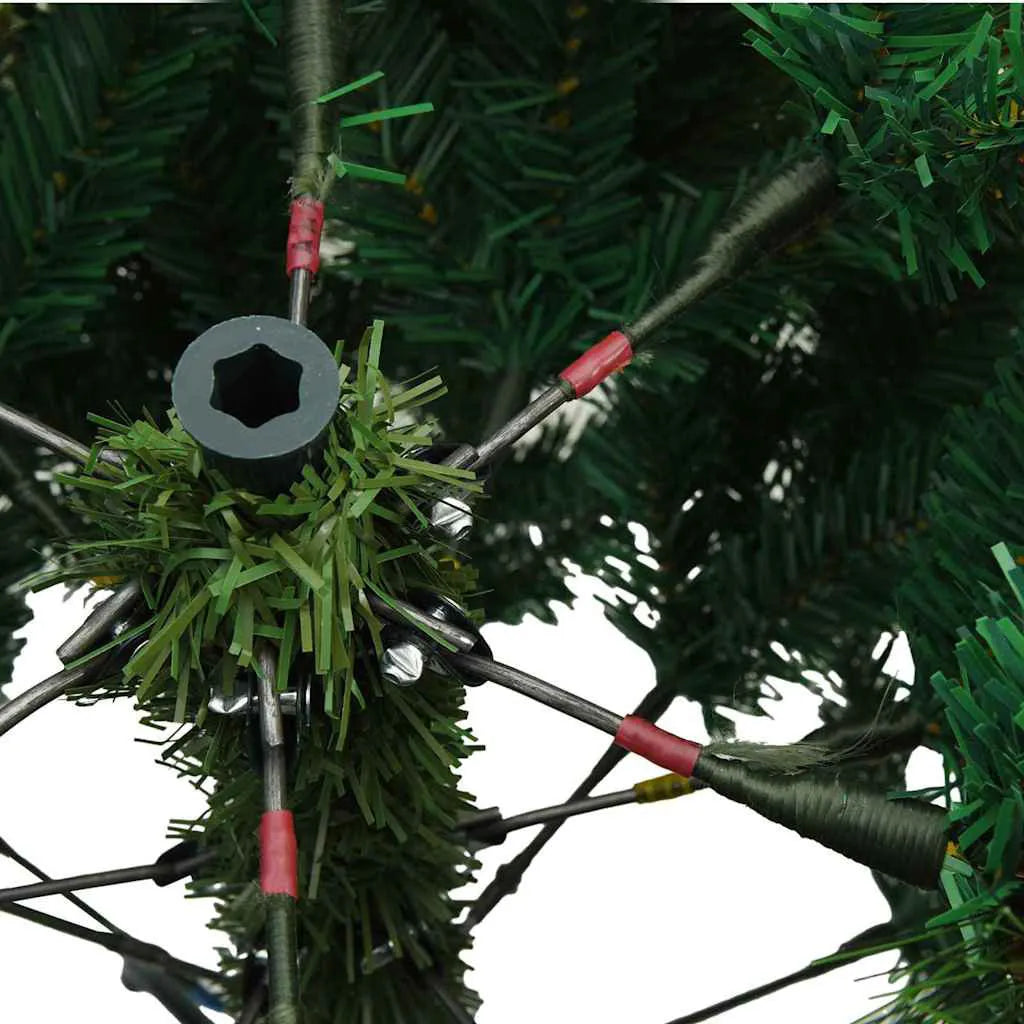 Artificial Christmas Tree with 300 LEDs Green PE, Size 7.87 ft