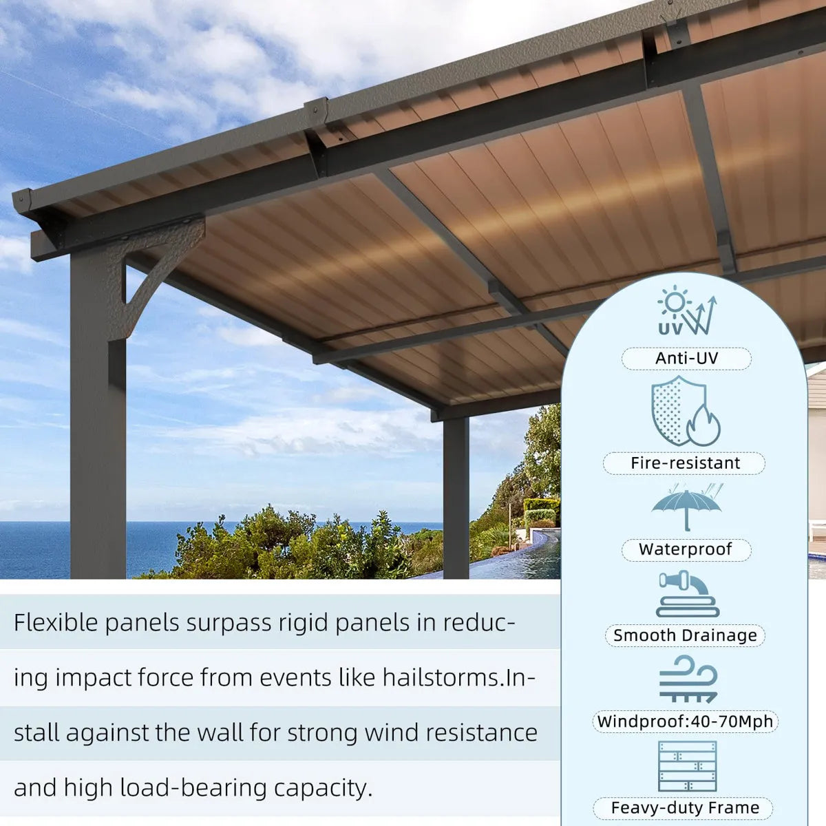Mandalc Pergola with Canopy