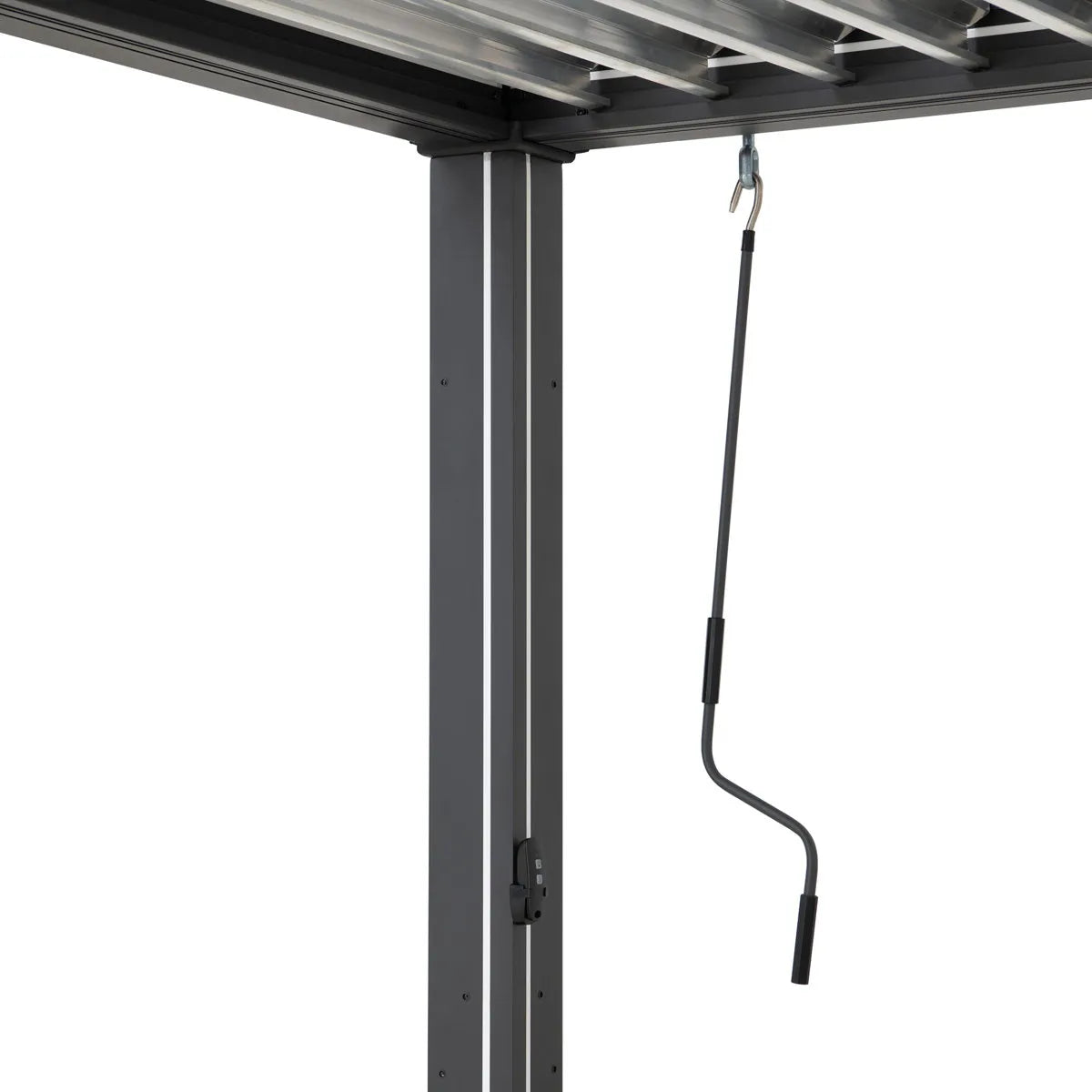 Sunjoy 3m x 3m or 3m x 4m Electric Louvered Pergola with Solar LED Lights