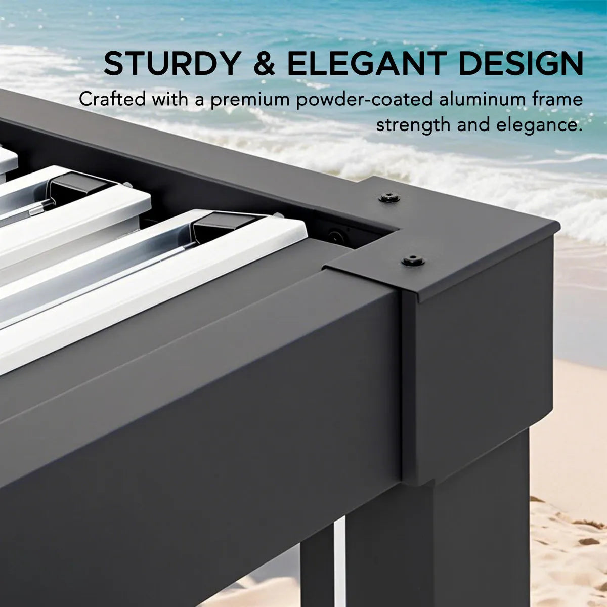 Sunjoy 3m x 3m or 3m x 4m Electric Louvered Pergola with Solar LED Lights