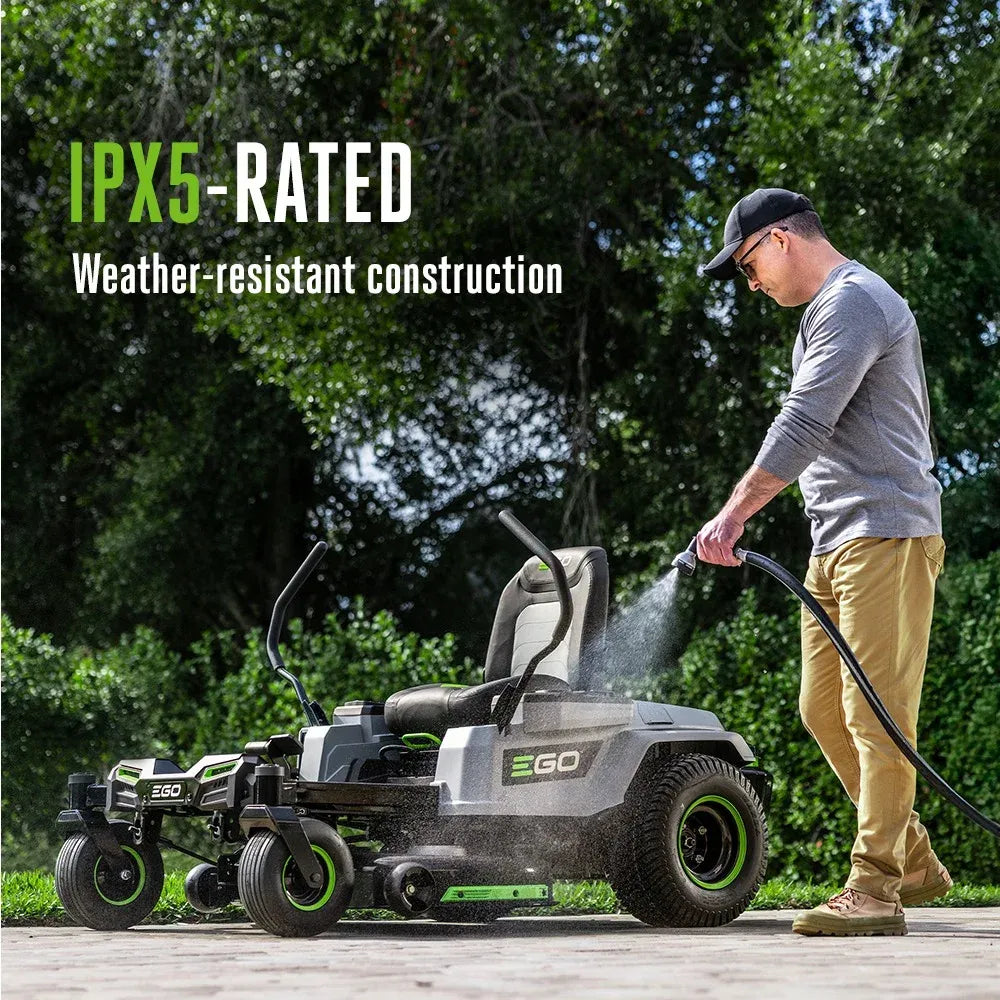 EGO POWER+ Z6 42-in Zero Turn Riding Mower, with 6.0Ah Batteries and 800W Charger zt4214l