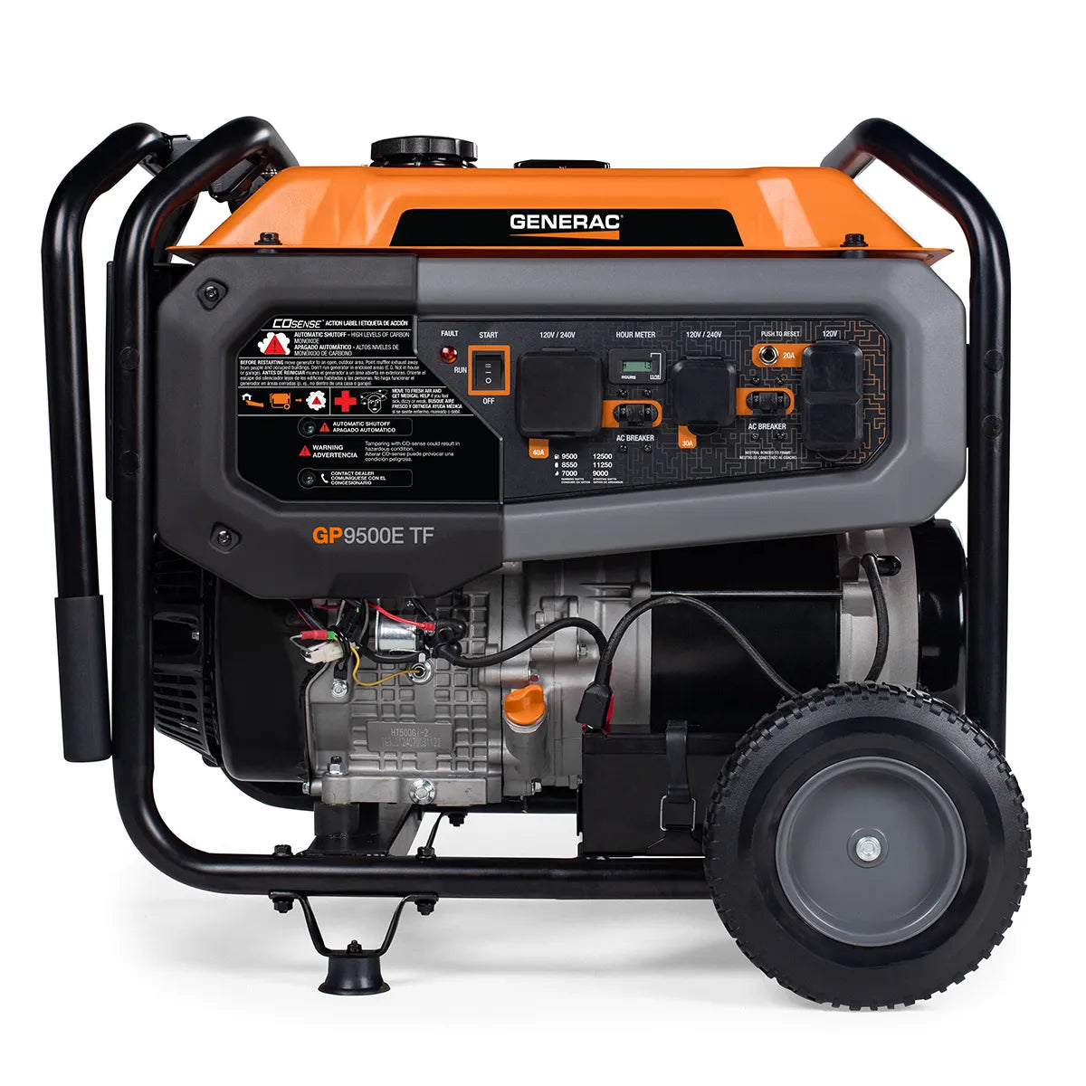 Generac GP9500E Tri Fuel Portable Generator 8063