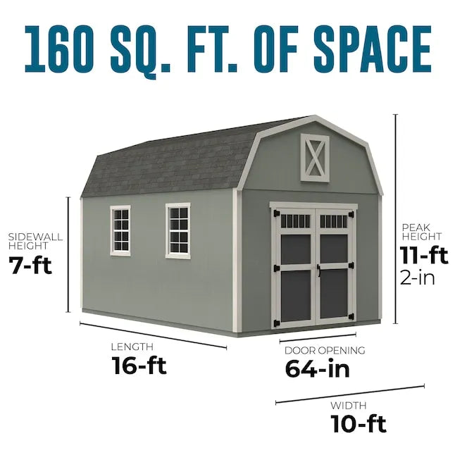 Heartland Silverton 12-ft x 16 ft Wood Outdoor Storage Shed