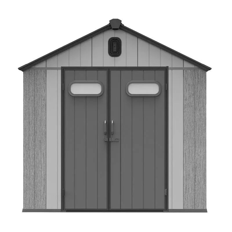 Outdoor Resin Storage Shed Waterproof Plastic Garden Shed with Lockable Door