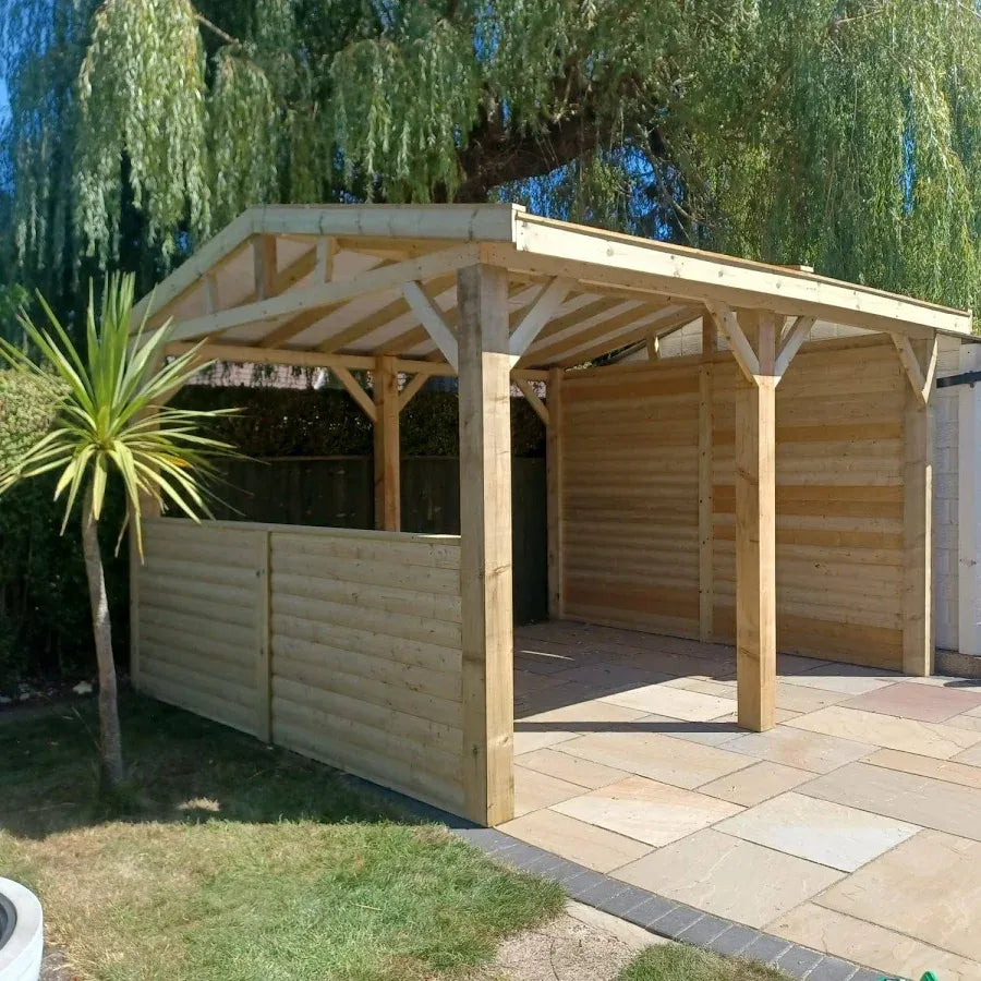 Heavy Duty Timber Gazebo DIY Kit | Tanalised feather edge timber