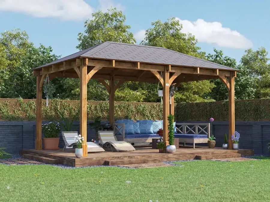 Dunster House Leviathan Open Chunky Gazebo W5m x D3m