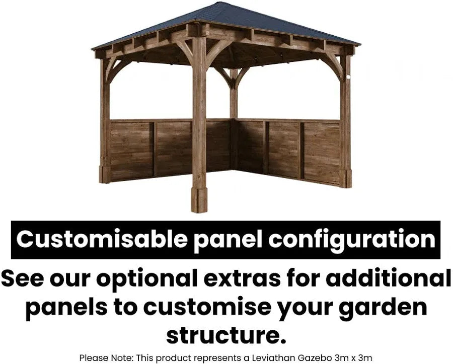 Dunster House Leviathan Open Chunky Gazebo W5m x D3m