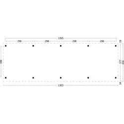 Phoebe Douglas Gazebo 13 x 4.3m Large Garden Gazebo
