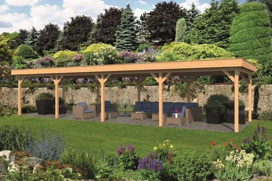 Phoebe Douglas Gazebo 13 x 4.3m Large Garden Gazebo