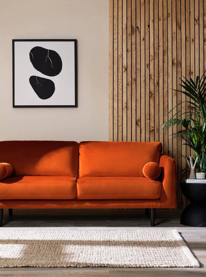 Habitat Jacob Velvet 3 Seater Sofa