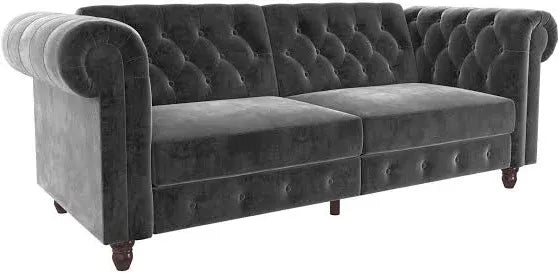 Dorel Felix Chesterfield Sofa Bed Velvet