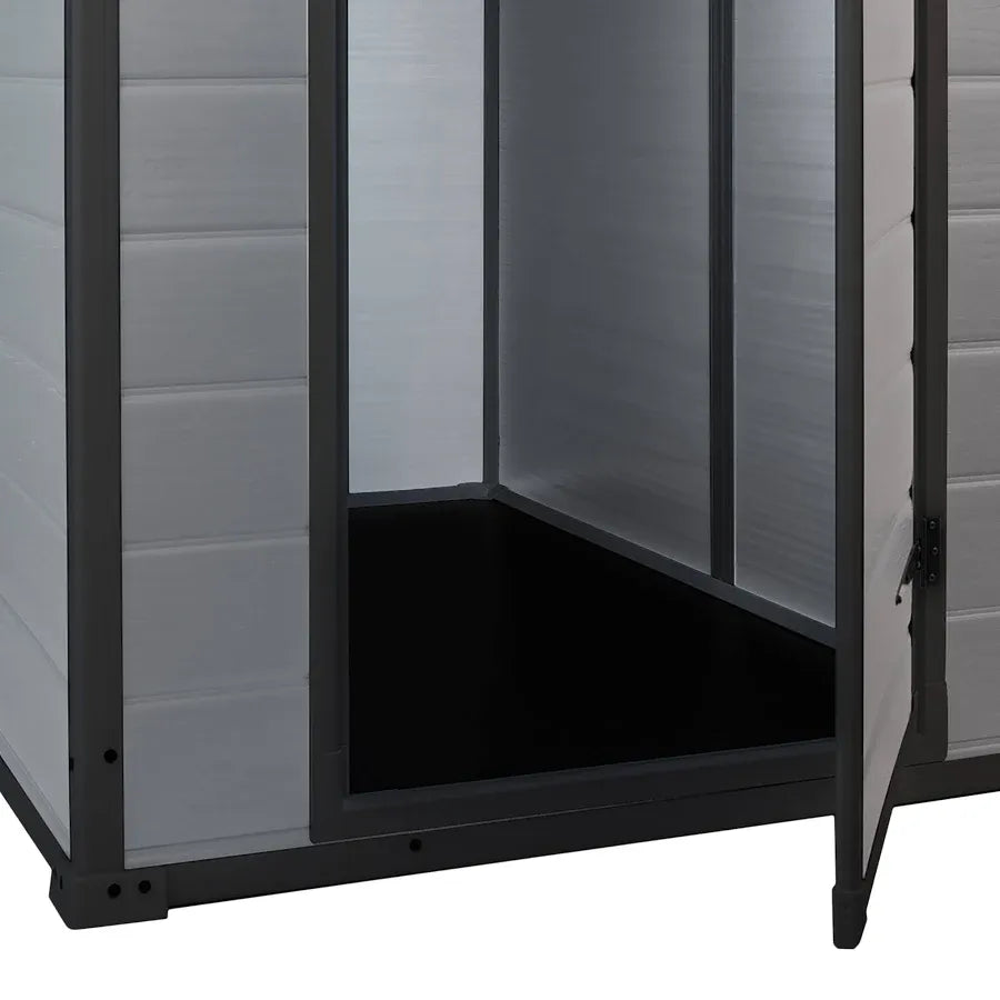 Klikstrom Senner 6×4 ft Pent Grey Shed With Floor & 1 Window