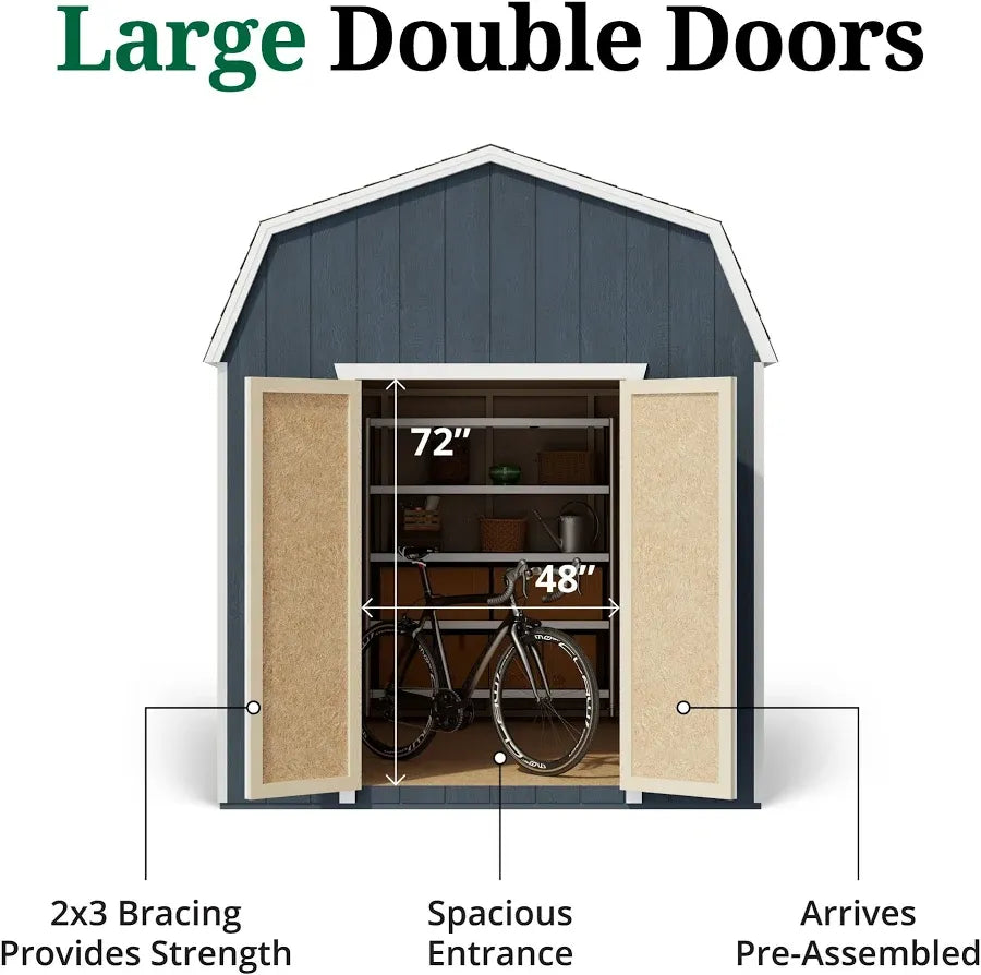 Little Cottage Co Value Gambrel 6′ Barn Shed