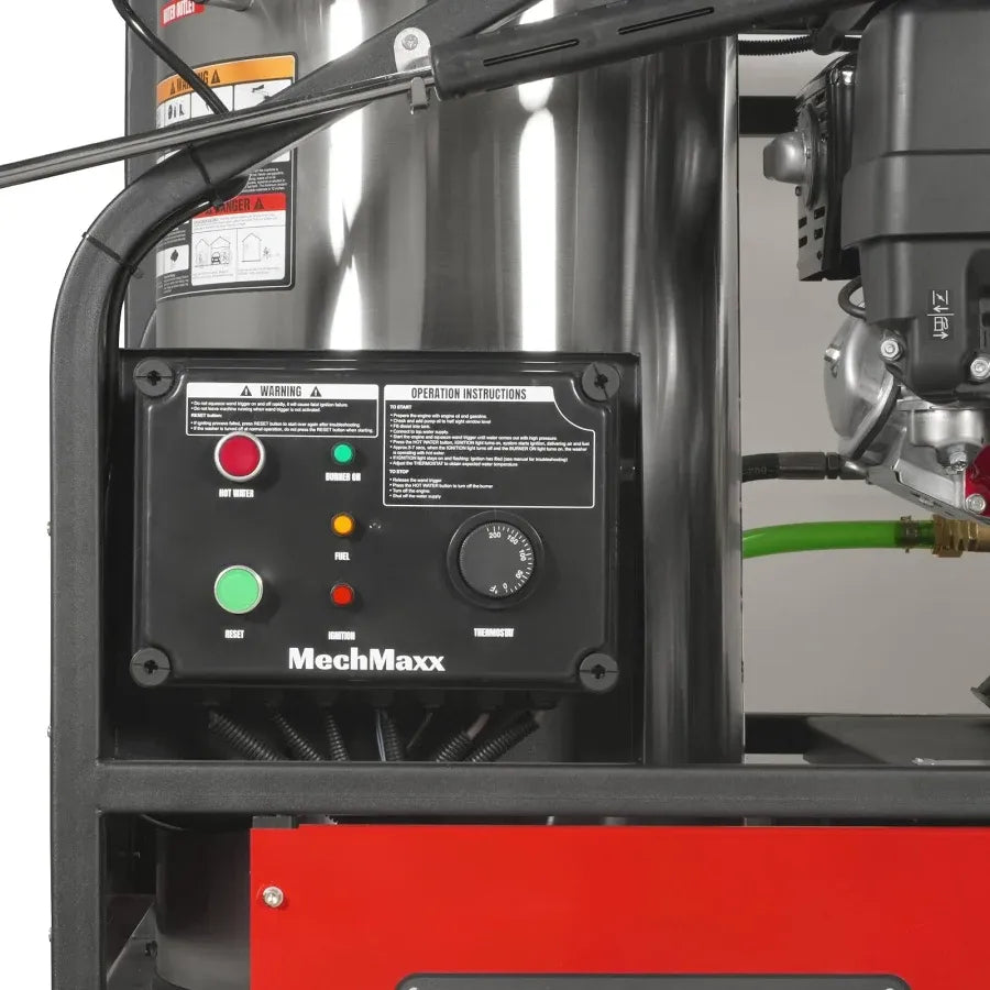 4000 PSI 4 GPM HONDA E-Start Engine Hot Water Pressure Washer Skid Mounted with 245 Gal Tank, HPW40HBT