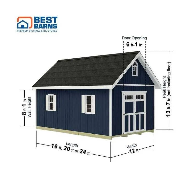 Best Barns Springfield Wood Shed Kit