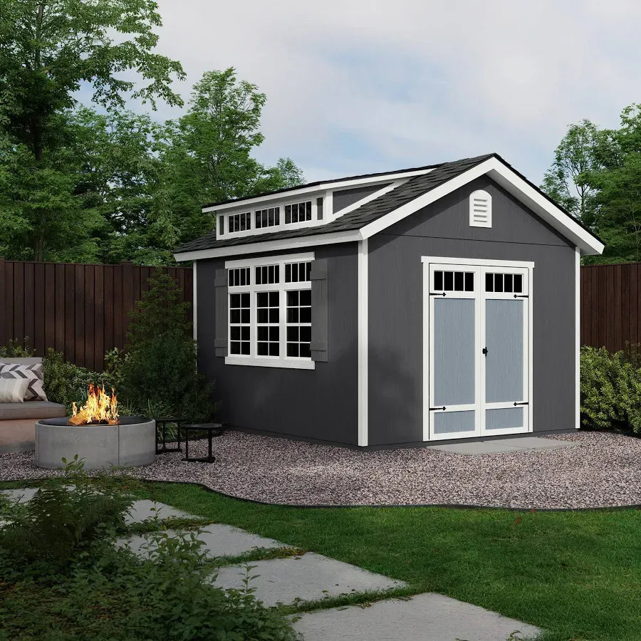 Installation Included Madison Wood Storage Shed