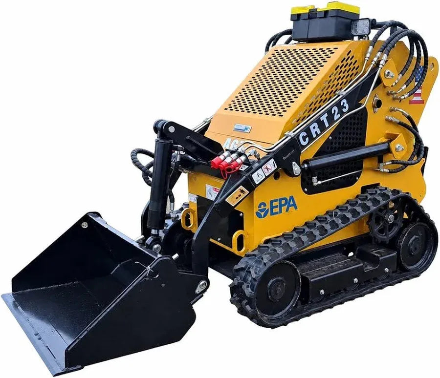 Skid steer machine full size, Mini excavator Gas Powered Crawler Stand