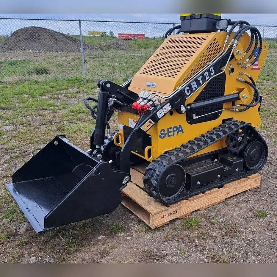 Skid steer machine full size, Mini excavator Gas Powered Crawler Stand