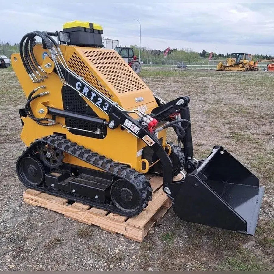 Skid steer machine full size, Mini excavator Gas Powered Crawler Stand