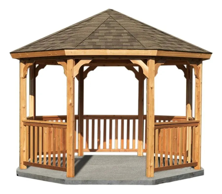 YardCraft 12 ft. Cedar Octagon Gazebo