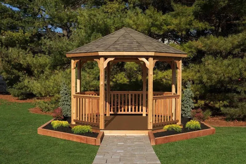 YardCraft 12 ft. Cedar Octagon Gazebo