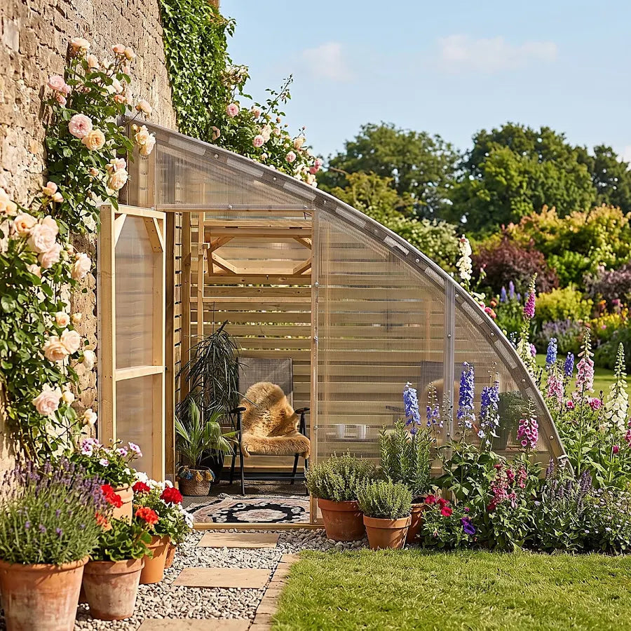 Norhage Vegg 300 10×13 Wooden Lean-To Greenhouse